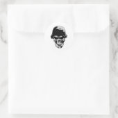 Sticker Rond Stèle du crâne mort (Sac)