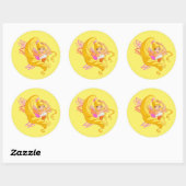 Sticker Rond Stella (Feuille)