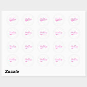 Sticker Rond Stella Classic Style Nom (Feuille)