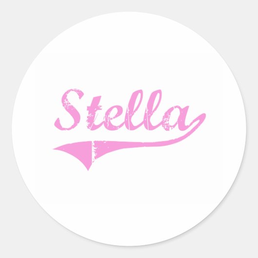 Sticker Rond Stella Classic Style Nom (Devant)
