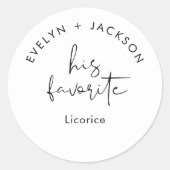 Sticker Rond STELLA Son friandise préféré 1,5" (feuille de 20) (Devant)