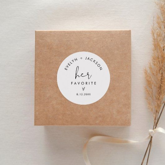 Sticker Rond STELLA Son Traitement Préféré Favori 1,5" (feuille