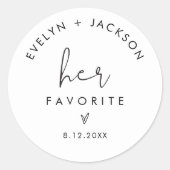 Sticker Rond STELLA Son Traitement Préféré Favori 1,5" (feuille (Devant)