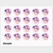 Sticker rond Stellargroove Ayumi #03 (Feuille)