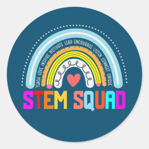 Sticker Rond Stéméniste STEM Enseignant Science Technologie