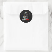 Sticker Rond Stépadasaurus T Rex Dinosaure Autisme Sensibilisat (Sac)