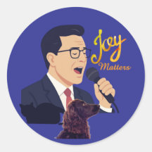 Stephen Colbert chantant avec Benny Mème de joie