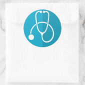 Sticker Rond Stethoscope (Sac)