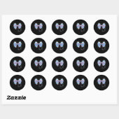 Sticker Rond Stethoscope Coquette Bow Ba2 (Feuille)