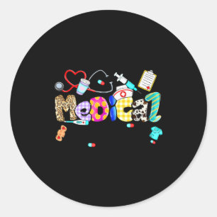 Sticker Rond Stéthoscope instantané médical Léopard Medical Ist