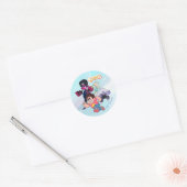 Sticker Rond Steven Universe | Crystal Gem Group Action (Enveloppe)