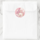 Sticker Rond Steven Universe | Illustration de quartz Rose (Sac)