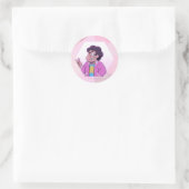 Sticker Rond Steven Universe | Portrait diamant rose (Sac)