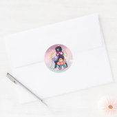 Sticker Rond Steven Universe | Pose du groupe Crystal Gem (Enveloppe)