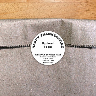 Sticker Rond Stick blanc rond Thanksgiving Business