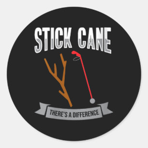 Sticker Rond Stick Cane Theres Différent - Sensibilisation à la