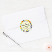 Sticker Rond Stick citronnier produit de bain fait main (Enveloppe)