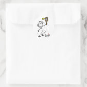 Sticker Rond Stick de base Tennis Tshirts et cadeaux (Sac)