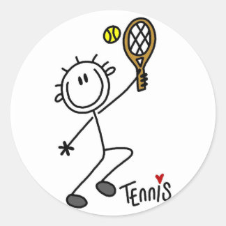 Sticker Rond Stick de base Tennis Tshirts et cadeaux