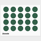 Sticker Rond Stick de cire vert Monogramme et datte Forêt (Feuille)
