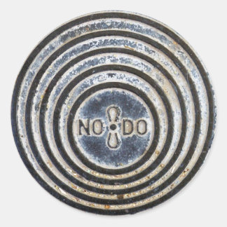 Sticker Rond Stick de couverture de trou d'homme de Séville "NO