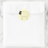Sticker Rond Stick Figure Cheep tshirts et cadeaux (Sac)