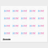Sticker Rond Stick figures (Feuille)