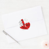 Sticker Rond Stick Girl Be Mine Valentine (Enveloppe)