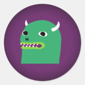 Sticker Rond Stick HipMonster (Devant)