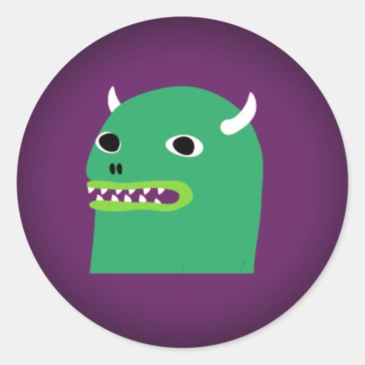 Sticker Rond Stick HipMonster (Devant)