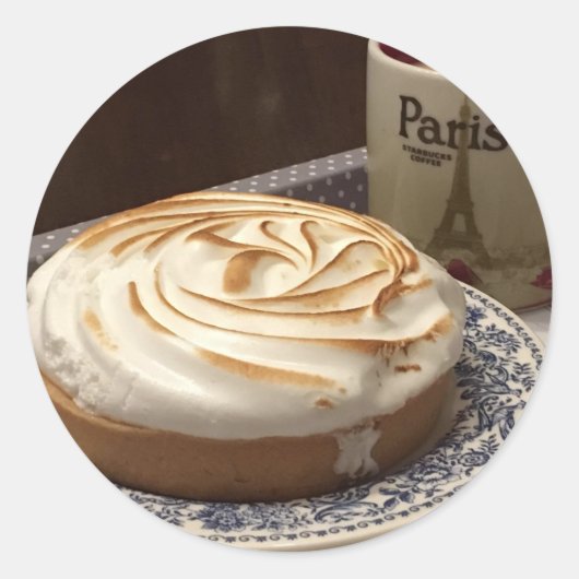 STICKER ROND STICK IT - TARTELETTE AU CITRON (Devant)