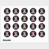 Sticker Rond Stick Ou Traiter Ghost Phlebotomie Tech Er Icu Inf (Feuille)