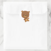 Sticker Rond Stick Ours 'Good Vibe' (Sac)