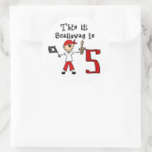 Sticker Rond Stick Pirate 5e anniversaire (Sac)