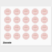 Sticker Rond Stick Premier Rodéo 1er Anniversaire - Pink Wester (Feuille)