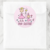 Sticker Rond Stick Princess Duo Big Sister (Sac)