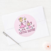 Sticker Rond Stick Princess Duo Little Sister (Enveloppe)