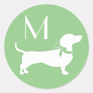 Sticker Rond Stick rond à Chien Chien Chien Chien Chien Classic