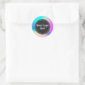 Sticker Rond Stick rond classique tendance Faux Holographique (Sac)