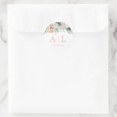Sticker Rond Stick rond Monogramme flou romantique (Sac)