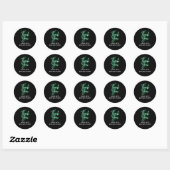 Sticker Rond Stick rond pour la fête d'anniversaire du Green Ne (Feuille)