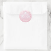 Sticker Rond Stick rose fleur Namaste Yoga Lotus Pose (Sac)