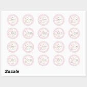 Sticker Rond Stick rose One Silly Goose 1er Anniversaire (Feuille)