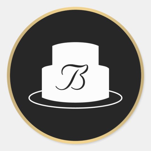 Sticker Rond Stick vintage Emblem Logo Bakery II (Devant)