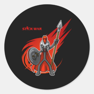 Sticker Rond Stick War 3 - Spearton Leader - Atreyos