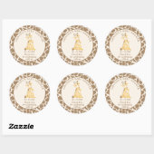 Sticker Rond Sticke rond Neutral Mama et Baby Giraffe Classic (Feuille)