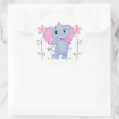 Sticker Rond Sticker-Elephant (Sac)