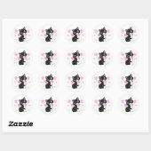 Sticker Rond Sticker-Kitty (Feuille)