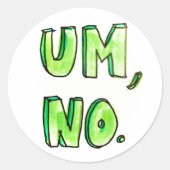 Sticker Rond Sticker, non. (Devant)