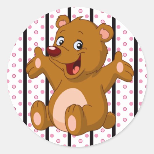 Sticker Rond Sticker/Ours (Devant)